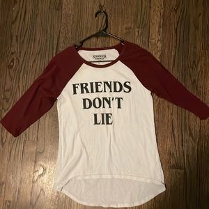 “Friends Don’t Lie” from Stranger Things tee shirt!